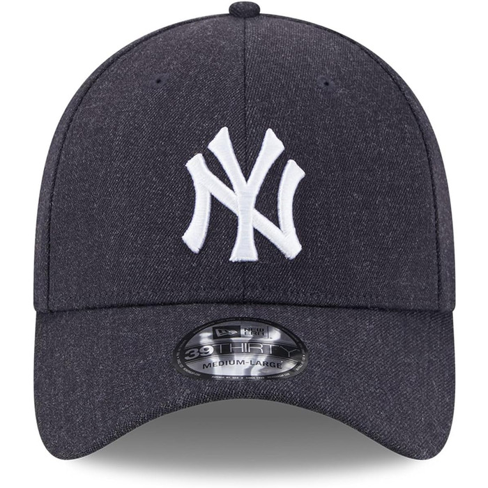 Кепка New Era 39Thirty New York Yankees Heather Navy S-M (Синій)
