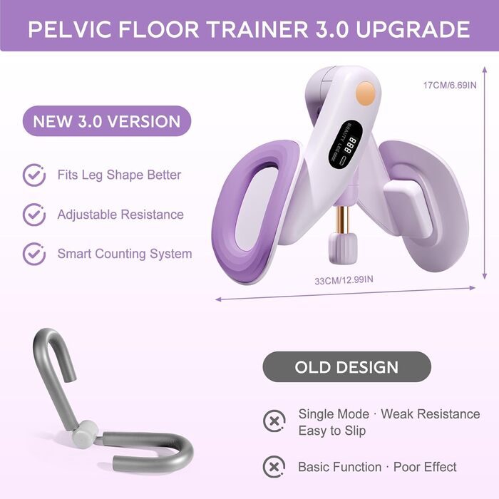 Тренування тазового дна для жінок: пристрій для зміцнення м'язів, 360° обертання, 7-16 кг, обладнання для фітнесу вдома