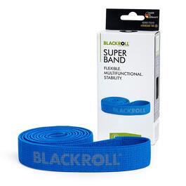BLACKROLL® Super Band (104 см) – Еластична стрічка для фітнесу та зміцнення м'язів, синій (сильний опір), Німеччина