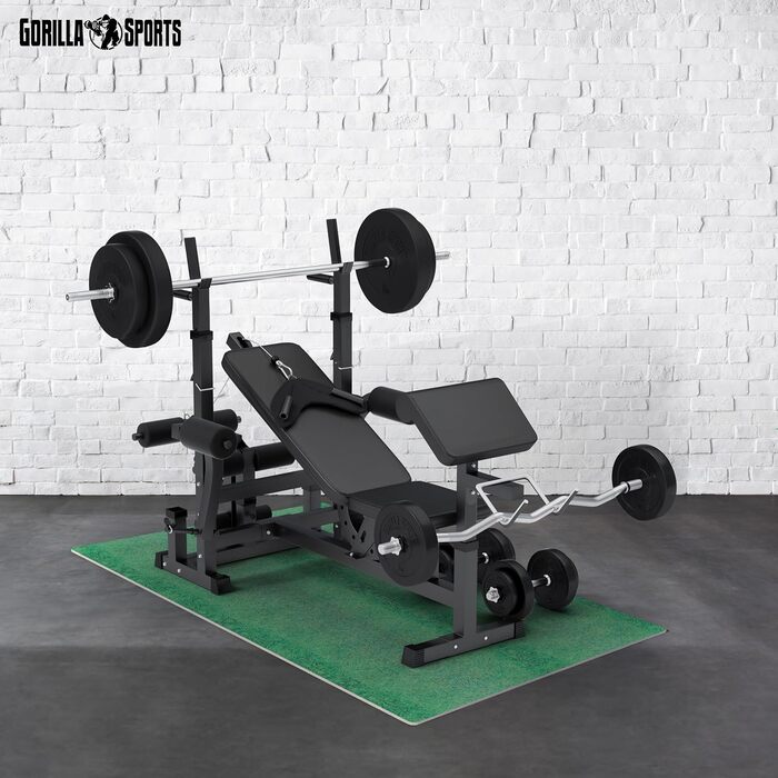 GORILLA SPORTS захисні EVA килимки 60x60x1,2 см, набір 6 шт, антиковзкі, для фітнесу, підлоги, тренажерного залу, басейну