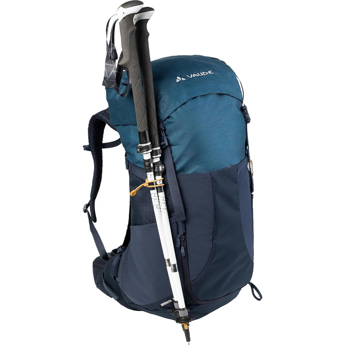 Туристичний рюкзак VAUDE Brenta 36+6 л, водонепроникний, з дощовиком, для жінок і чоловіків, зручний трекінговий рюкзак з органайзером (Eclipse)
