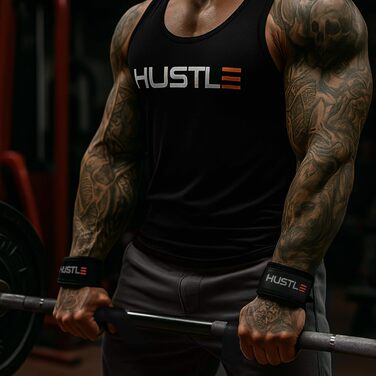 Підйомні лямки Hustle Athletics для чоловіків, ремені для тяги, тренажерний зал