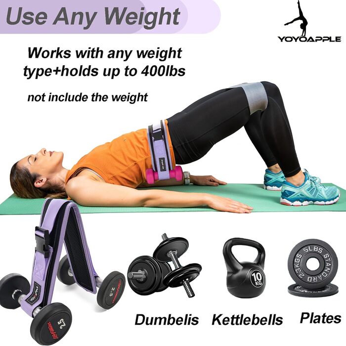 Набір для пілатесу вдома, 11-кількісний набір для пілатесу, фітнес-набір для жінок, м'яч для пілатесу та кільце, аксесуари для пілатесу (фіолетовий)