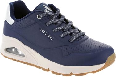 Кросівки жіночі Skechers UNO Shimmer Away Navy/Rosegold (42 EU) з Durabuck, Duraleather та сітки
