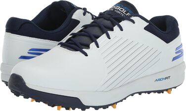 Чоловічі гольф-туфлі Skechers Elite Vortex - білі, з синім оздобленням (47 EU)