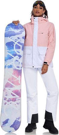 Жіночий комплект гірськолижний: куртка та штани HOTIAN, водонепроникний, вітрозахисний, теплий, для сноуборду та гірськолижного спорту