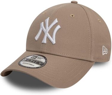 Кепка New Era New York Yankees MLB League Essential Hellbraun Weiß Verstellbare 9Forty - універсальний розмір