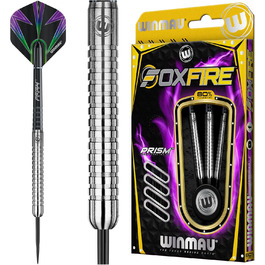 Дротики Winmau Foxfire Profi Wolfram Steeltip з наконечниками, набір з оперенням і стрижнями