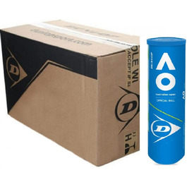 М'ячі для тенісу Dunlop Australian Open, 72 шт. (18x4 дози, жовті, 70 мм)