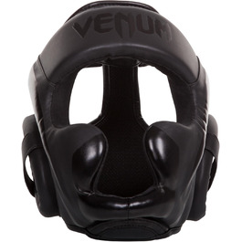 Шолом Venum Helm Elite нео матовий чорний, універсальний розмір, захисний для боксу та MMA