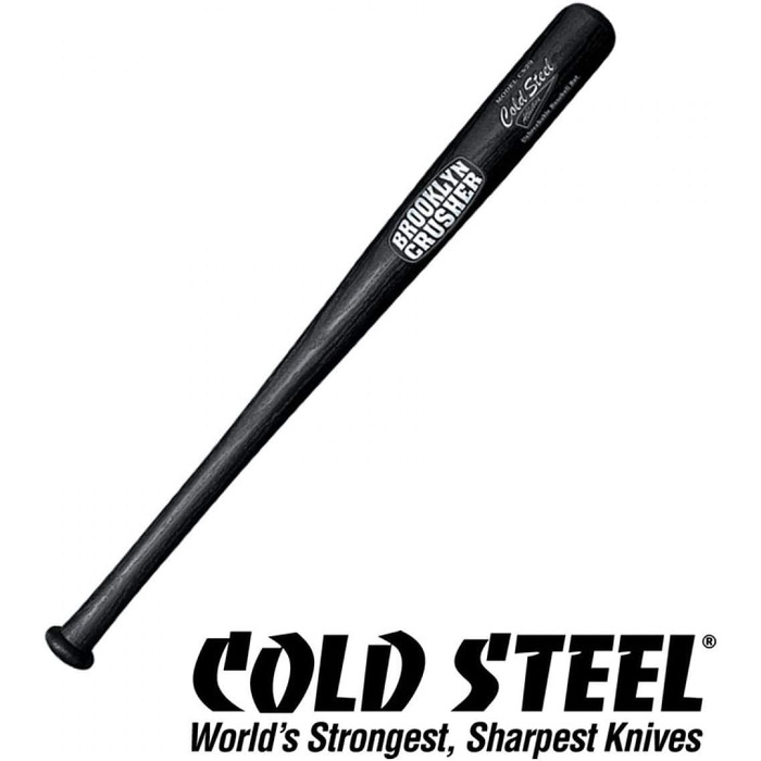 Бейсбольна бита Cold Steel Brooklyn Crusher, 73,7 см, чорна, поліпропілен