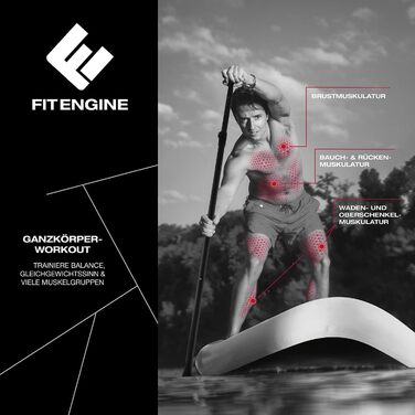 Надувна SUP-дошка FitEngine Trip Allrounder 10', 305 см, комплект 11 в 1 з каяк-сидінням, преміум Drop-Stitch, до 160 кг