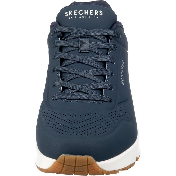 Кросівки Skechers Uno Stand On Air для чоловіків, темно-синій, з оздобленням з міцної нубуку, розмір 40 EU