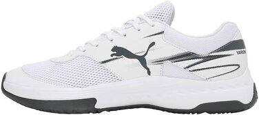Кросівки для залу PUMA Unisex Varion II Indoor Court Shoe, білі з сірим (Puma White Shadow Gray), розмір 42 EU