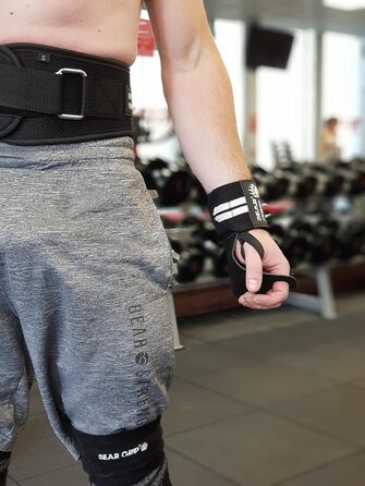 Пояс для важкої атлетики BEAR GRIP, неопреновий, анатомічний, для підтримки спини та попереку, для фітнесу та бодібілдингу, чорний, розмір XS