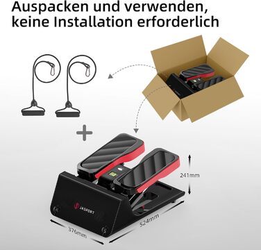 Міні степер ST3 з тросами та дисплеєм – домашній тренажер, тихі гідравлічні циліндри, фітнес-обладнання до 100 кг