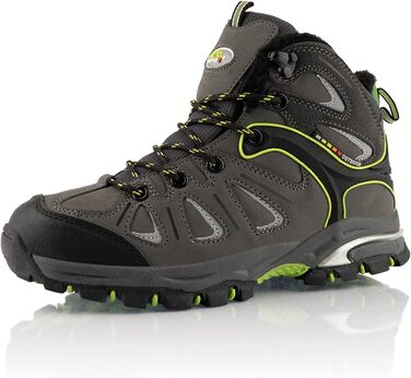 Трекінгові черевики для жінок та чоловіків, теплі, з підкладкою, сірі, зелені (37 EU)