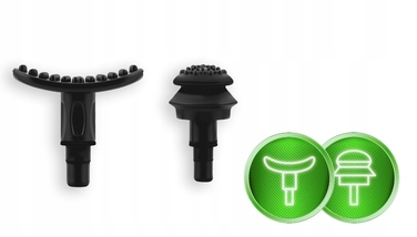 Перкусійний масажер для тіла Neo-sport NS-501, 8 насадок, чорний