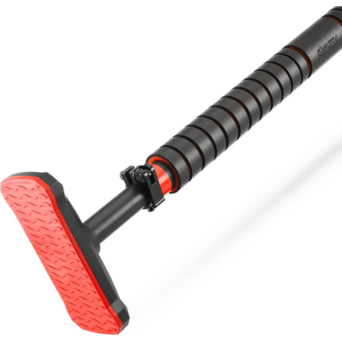 Климмувальна стійка Gymtek для дверного прорізу 70-100 см - для дому, фітнесу, силових тренувань (червона)