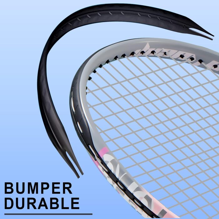 Набір для тенісу Bo'weiqi 27 дюймів (2 ракетки) для початківців: з м'ячами, накладками та демпферами (Рожевий + Зелений)