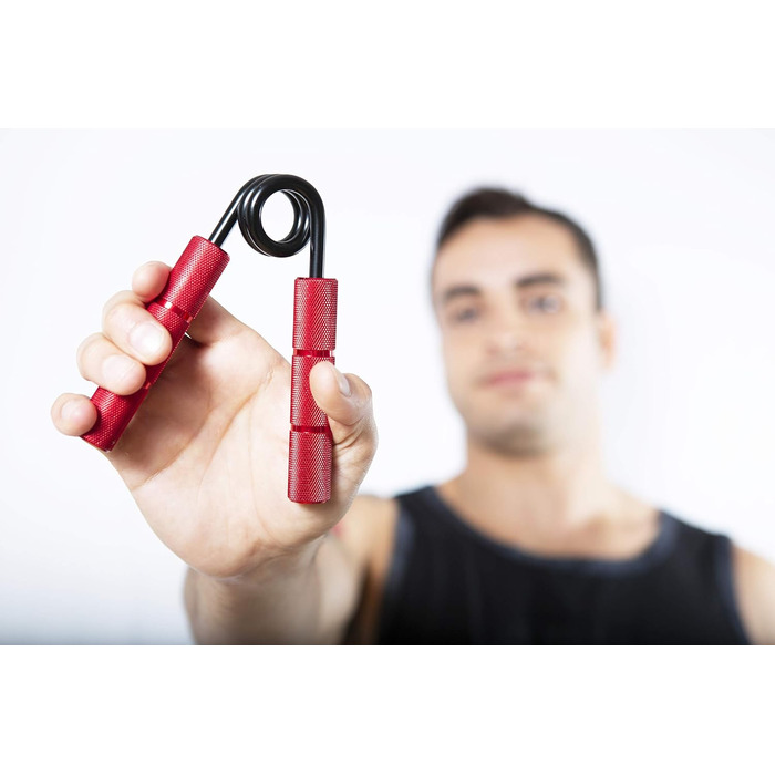 Тренажер для кисті RPM Power PowerGripper металевий, 200 фунтів, для зміцнення кистей, зап'ясть і передпліччя, червоний