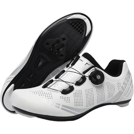 Велосипедні шкарпетки для чоловіків та жінок, MTB, шосейні, кросівки для катання на велосипеді, дихаючі, для активного відпочинку, сумісні з SPD/SPD-SL, розміри 36-47 EU, білий