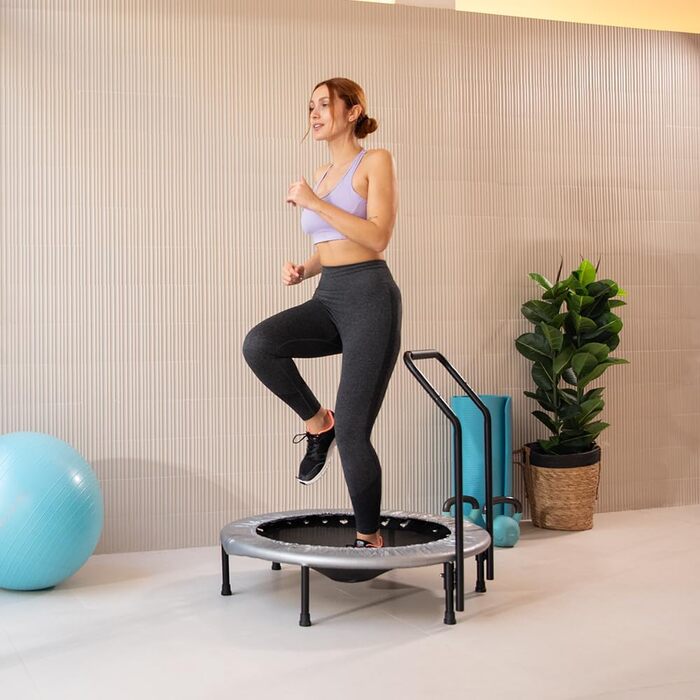 Трамплін Cecotec Drumfit Jump для дорослих, Ø 92-127 см, знімний та складаний. Еластичне полотно, 6-7 ніжок, максимальне навантаження 100 кг