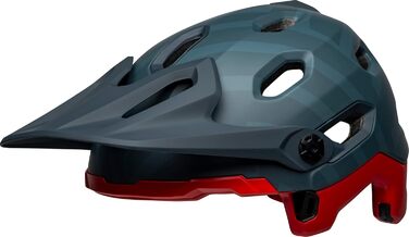 Велошолом Bell Super DH Spherical Prime матовий синьо-червоний, для даунхілу, розмір L