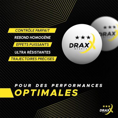 Турнірні тенісні м'ячі для настільного тенісу, 3 зірки, розмір 40+, 24 шт.