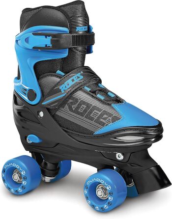Роликові ковзани Roces Kinder Quaddy для хлопчиків, регульовані розміри 30-33, чорно-синій