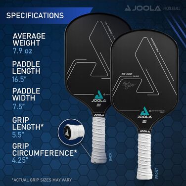 Падл для піклболу JOOLA Ben Johns Hyperion CFS 16 мм Swift, карбон, турнірний, USAPA, швидкість і обертання