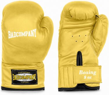Дитячий боксерський набір Bad Company: боксерська груша 55x25 см + рукавички 8oz (жовтий)