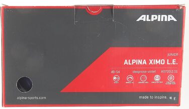 Дитячий велосипедний шолом ALPINA XIMO L.E., легкий, ударостійкий, з LED-підсвіткою, deeprose-violet матовий, 49-54 см