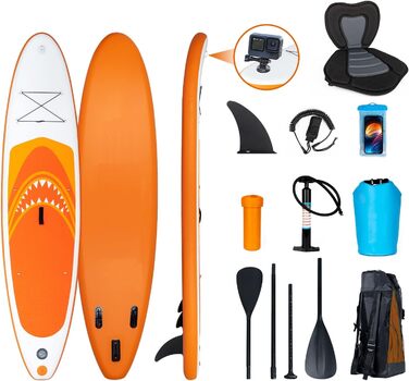 Надувний SUP-борд ZealWe для стійкого веслування (Stand Up Paddleboard) 335 см, комплект з аксесуарами (насос, рюкзак, алюмінієве весло, сидіння)