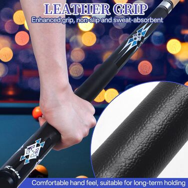 Набір більярдних київ Kmise Pool-Queue-Stick Set – 147 см, канадський клен, професійні, для дорослих, різні кольори