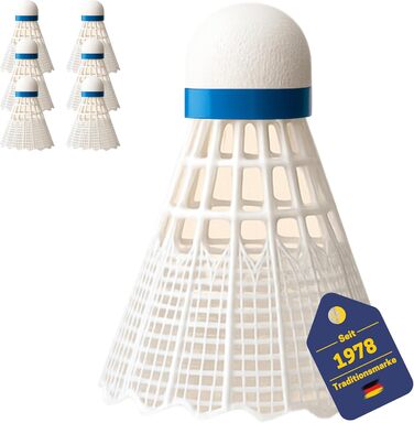 Набір для бадмінтону BEST SPORTING - 6 турнірних м'ячів (Нейлон, середня швидкість)