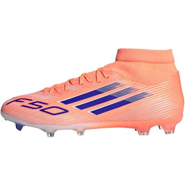 Футбольні бутси adidas F50 League Mid для твердого/многорункового покриття, 42 EU, Beam Orange/Lucid Blue/Cloud White