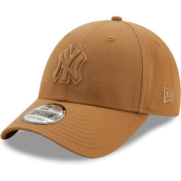 Кепка New Era 9FORTY New York Yankees з вишитим логотипом MLB, бежева