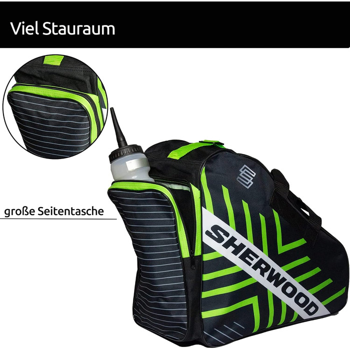 Сумка для ковзанів Sherwood Greenline: для ковзанів, роликів та хокею