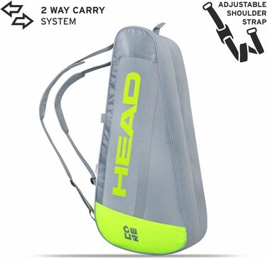 Сумка для тенісу HEAD CORE 6R Combi Unisex антрацит/помаранчевий для дорослих