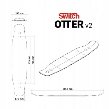 Лонгборд Switch Boards Otter V2 Flex 1 ABEC-9