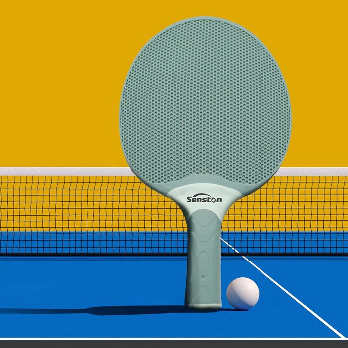 Набір для пінг-понгу Senston: професійний комплект для 2-4 гравців, гумові ракетки, для гри в приміщенні та на вулиці. Синій & Зелений