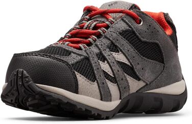 Дитячі трекінгові черевики Columbia Redmond Unisex, чорний/червоний (4 Big Kid)