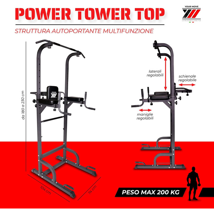 Станція для підтягувань YM Power Tower, багатофункціональна фітнес-станція для пресу та тренувань, професійна брусова станція для дому та спортзалу