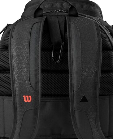 Сумка для тенісних ракеток WILSON Clash V3 Super Tour, чорна/червона
