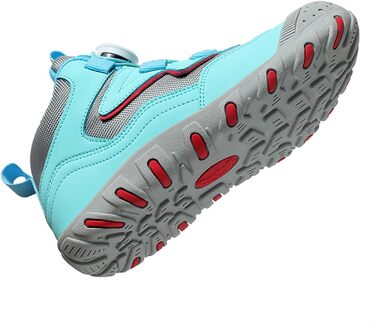 Дитячі трекінгові черевики Kinder: водонепроникні, зручні, дихаючі, антиковзаючі, розміри 27-37, блакитні