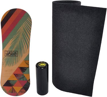Тренувальний балансборд Trickboard Summer: дошка, ролик, килимок, наклейка – для скейтборду, серфінгу, сноуборду, вейкборду