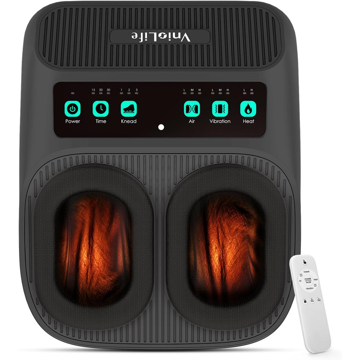 Масажер для ніг Shiatsu з підігрівом для планарної фасції та невропатії, портативний, до 43 розміру, ідеальний подарунок для батьків