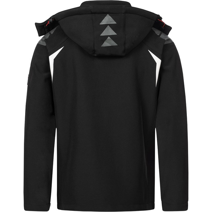 Чоловіча куртка Softshell Geographical Norway Outdoor — водовідштовхуюча функціональна куртка та шапка Beanie urbandreamz, чорна, розмір XXL
