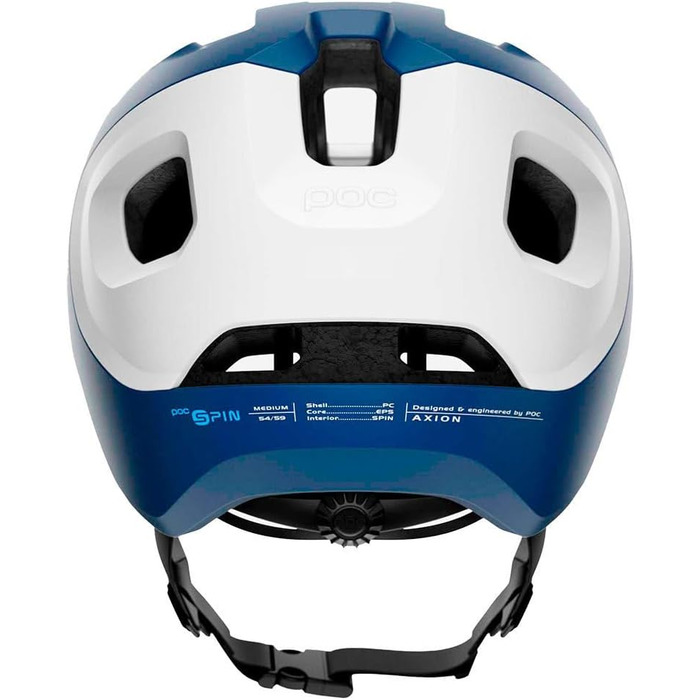 Велошолом POC Axion Lead Blue Matt S (51-54 см), захисний шолом для трейл-райдингу, модель 2021, з патентованою технологією безпеки